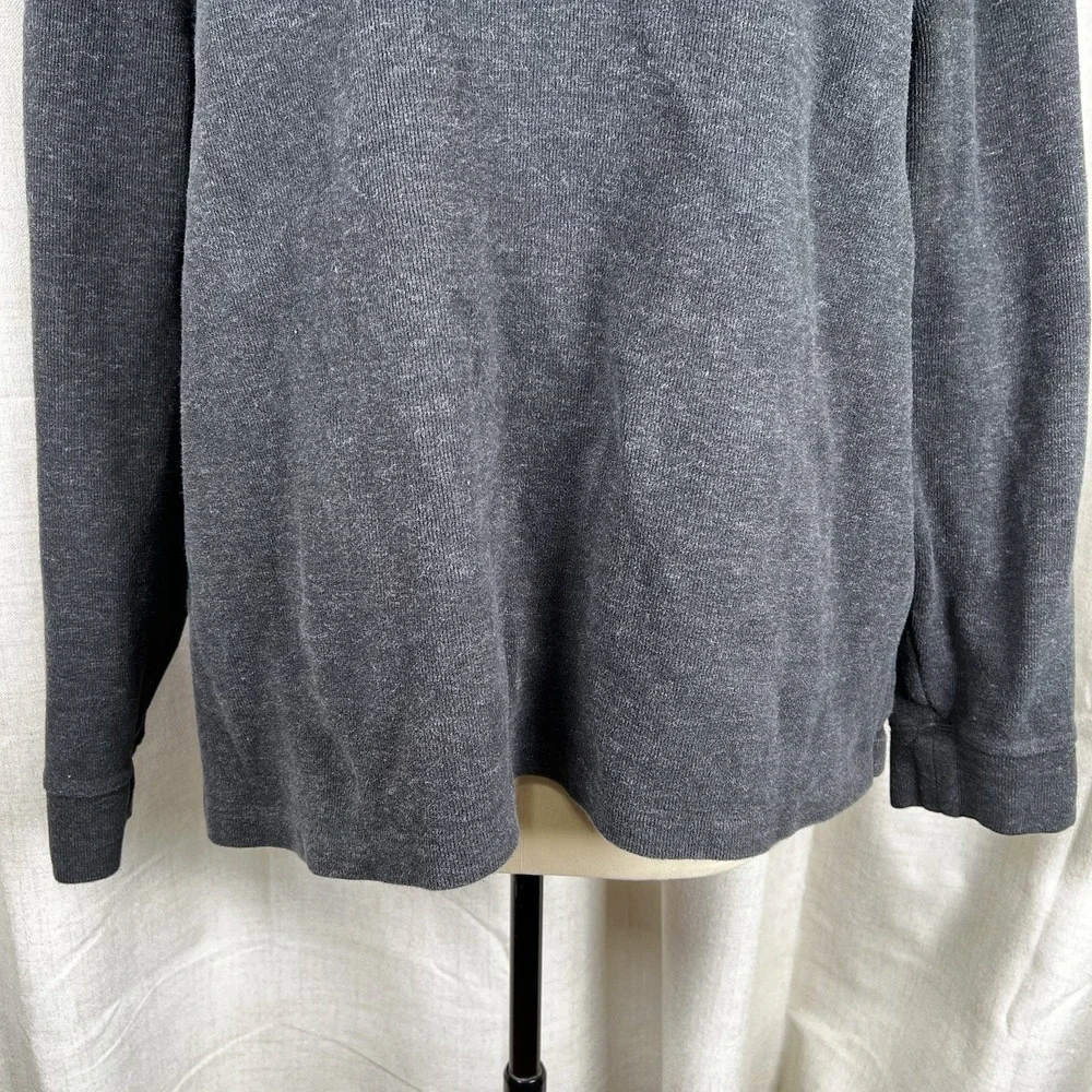 Polo Ralph Lauren Sweater Mens Sz 2XL XXL Gray 1/4 Zip Pullover Long Sleeve Pony